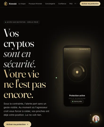 Site Kronobi réalisé par Sorenta