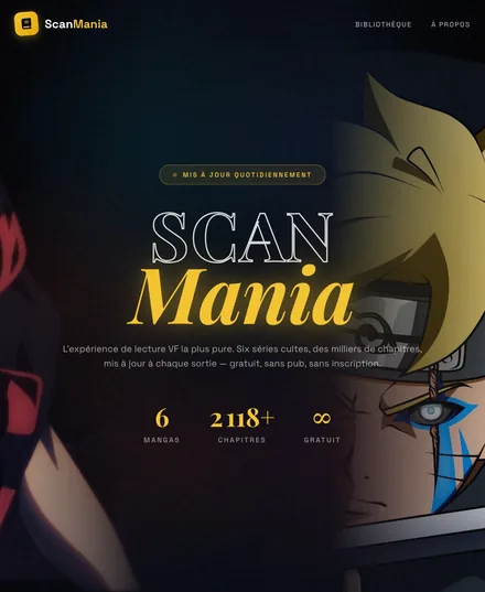 Site Scanmania réalisé par Sorenta